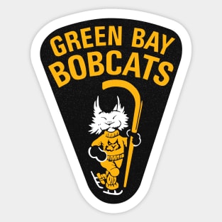 Defunct - Green Bay Bobcats Hockey 1978 Sticker